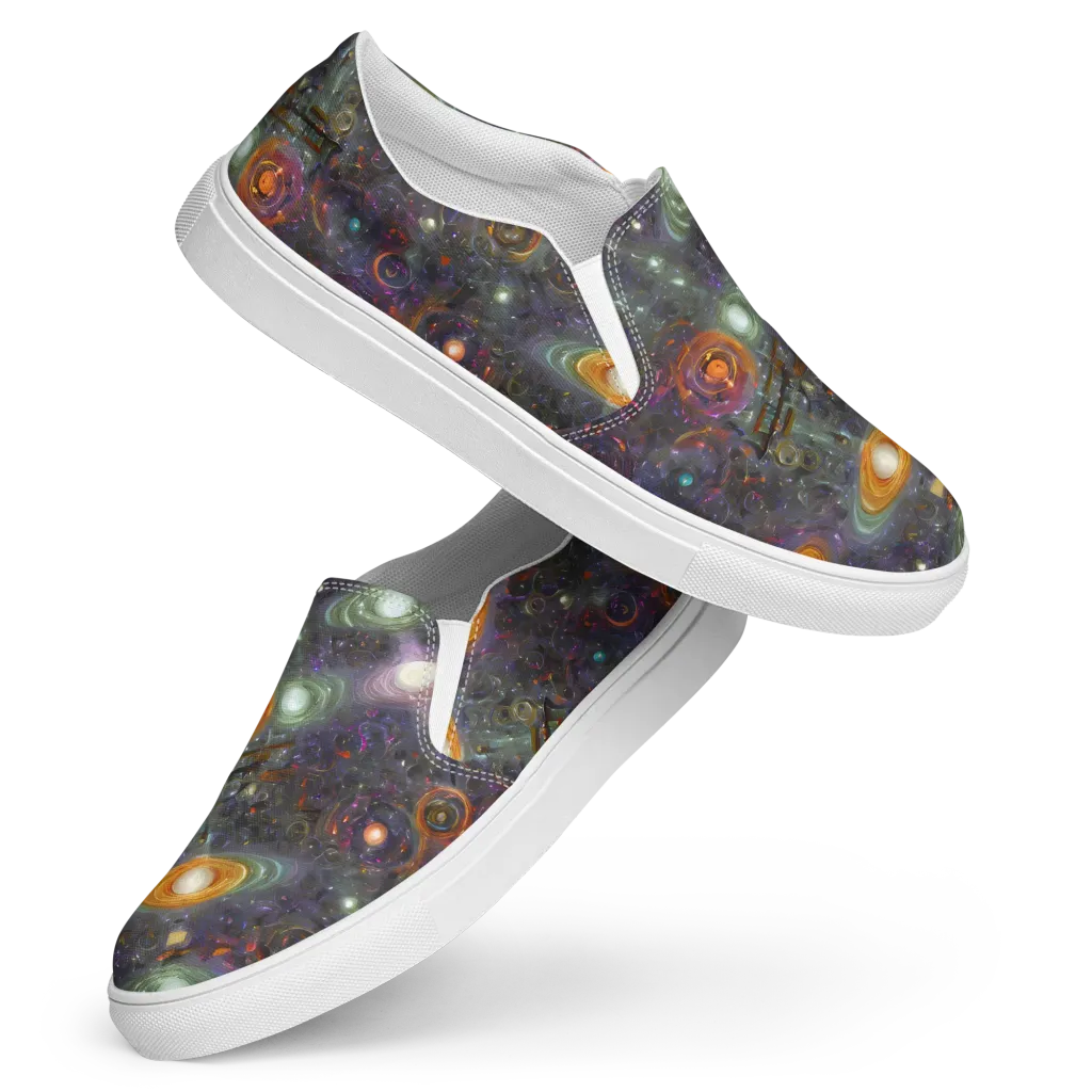 Nebula Bazaar on Women's Slip-On Canvas Shoes — Front