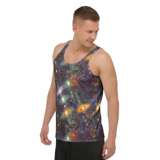 Nebula Bazaar on a Men's Tank Top