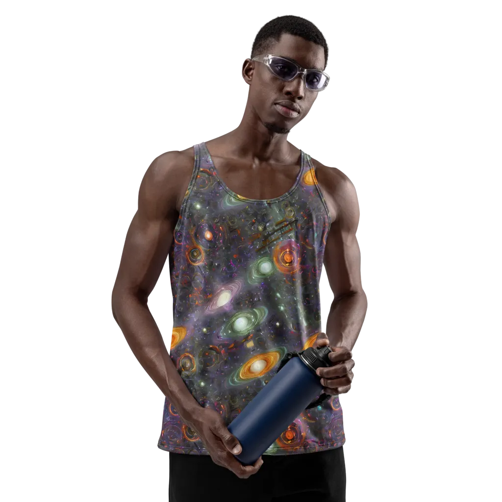 Nebula Bazaar on Men's Tank Top — Front