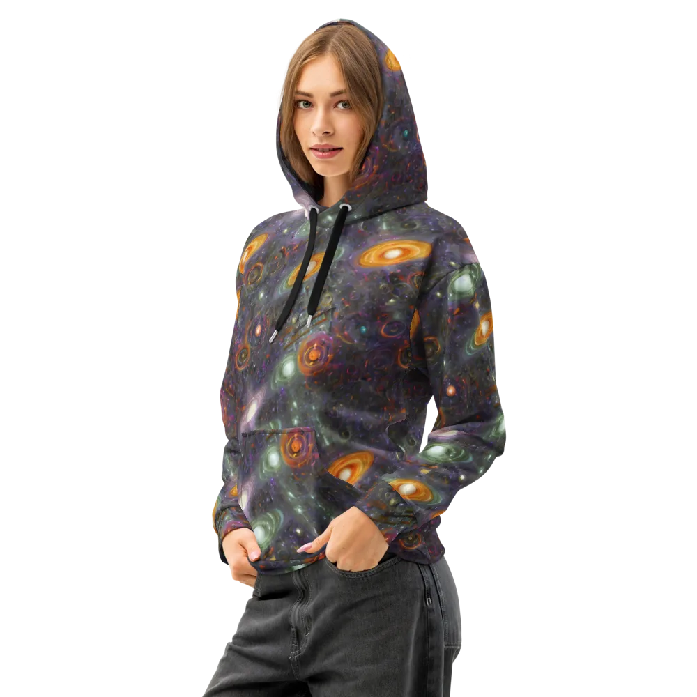 Nebula Bazaar on Cotton Hoodie — Left Front