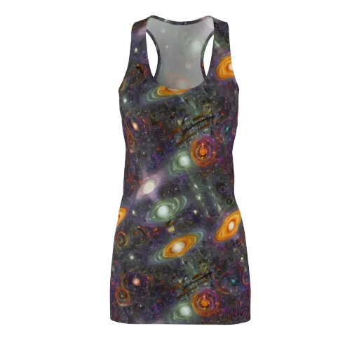 Nebula Bazaar on a Racerback Dress