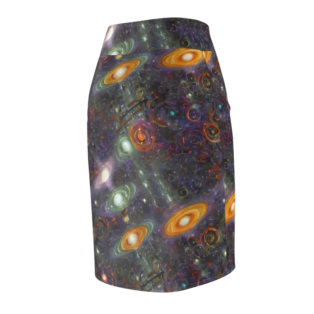 Nebula Bazaar on Pencil Skirt — Back Side