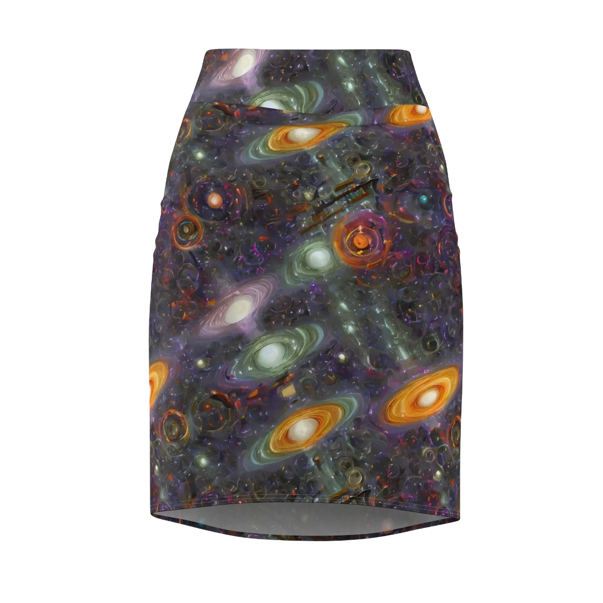 Nebula Bazaar on Pencil Skirt — Front