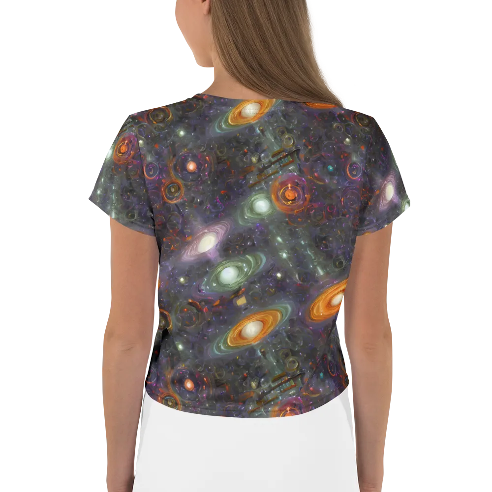 Nebula Bazaar on Crop Tee — Back
