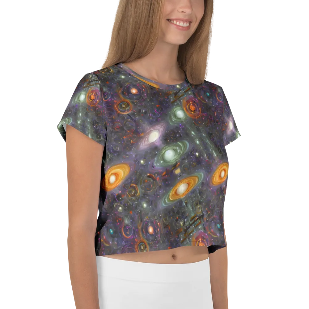 Nebula Bazaar on Crop Tee — Right