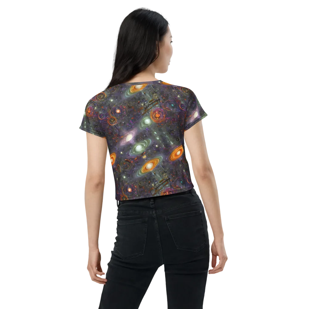 Nebula Bazaar on Crop Tee — Back