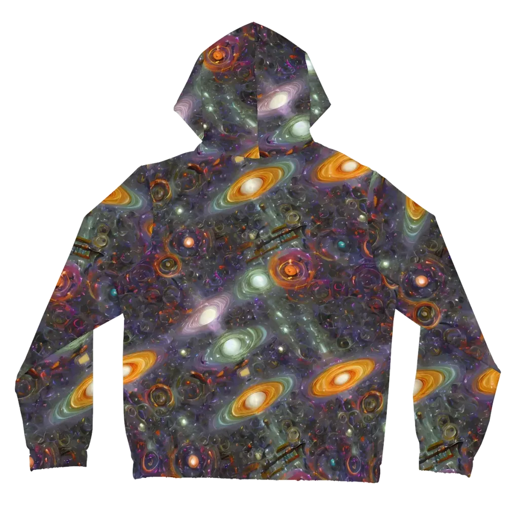 Nebula Bazaar on Women's Full-Zip Hoodie — Back
