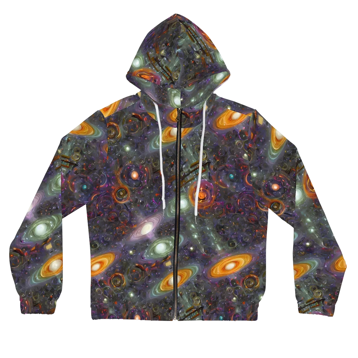 Nebula Bazaar on Women's Full-Zip Hoodie — Front