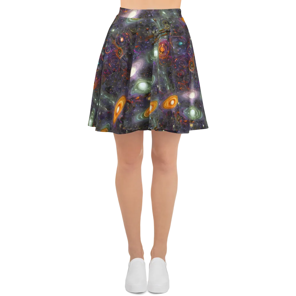 Nebula Bazaar on Skater Skirt — Front