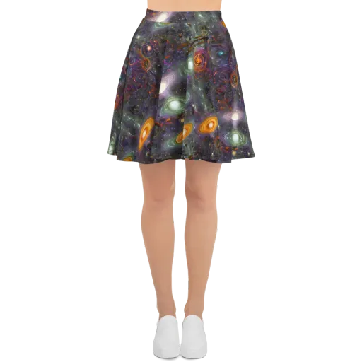 Nebula Bazaar on a Skater Skirt