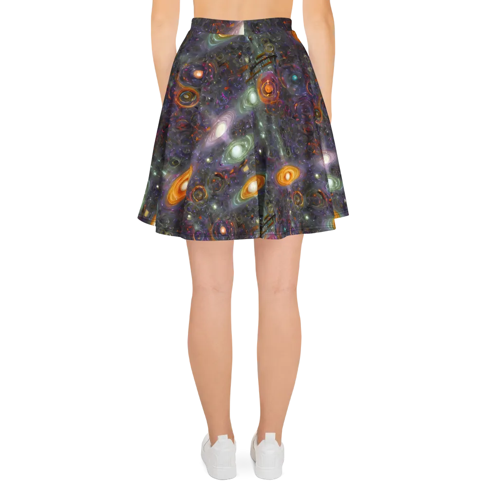 Nebula Bazaar on Skater Skirt — Back