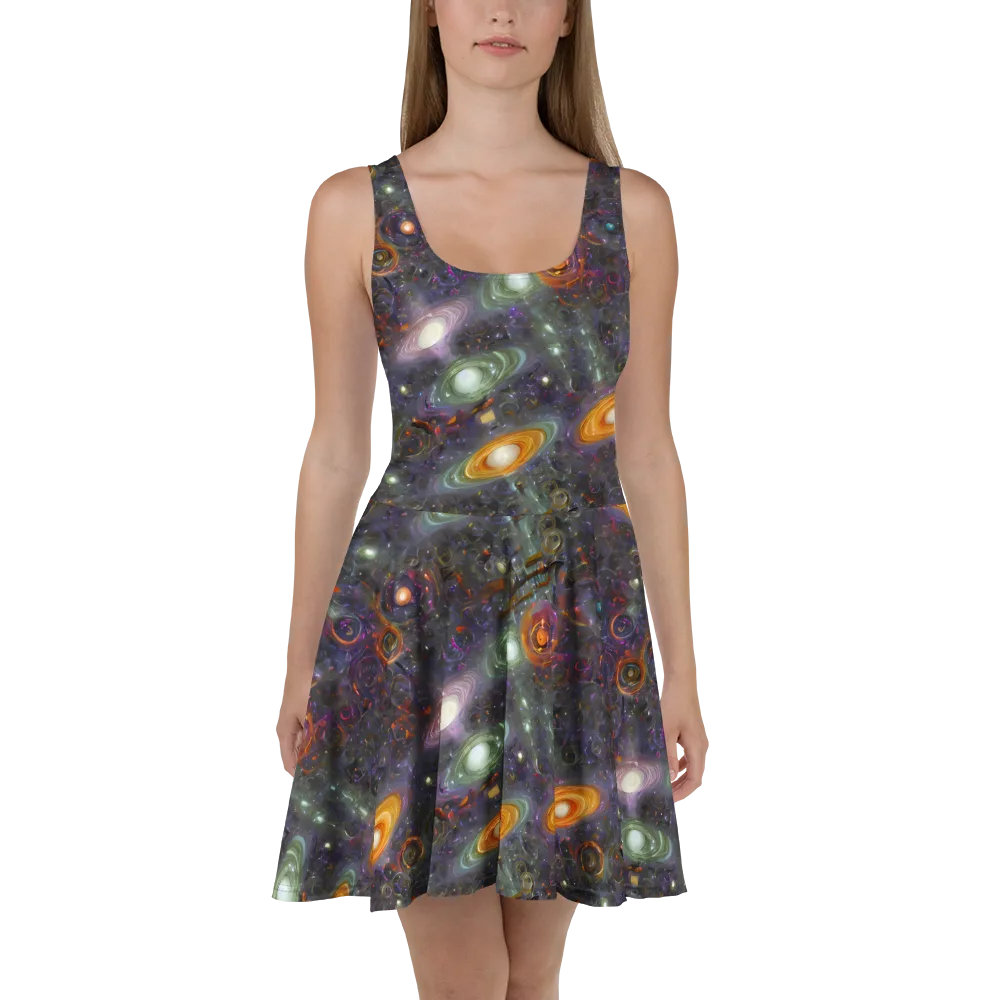 Nebula Bazaar on Skater Dress — Front