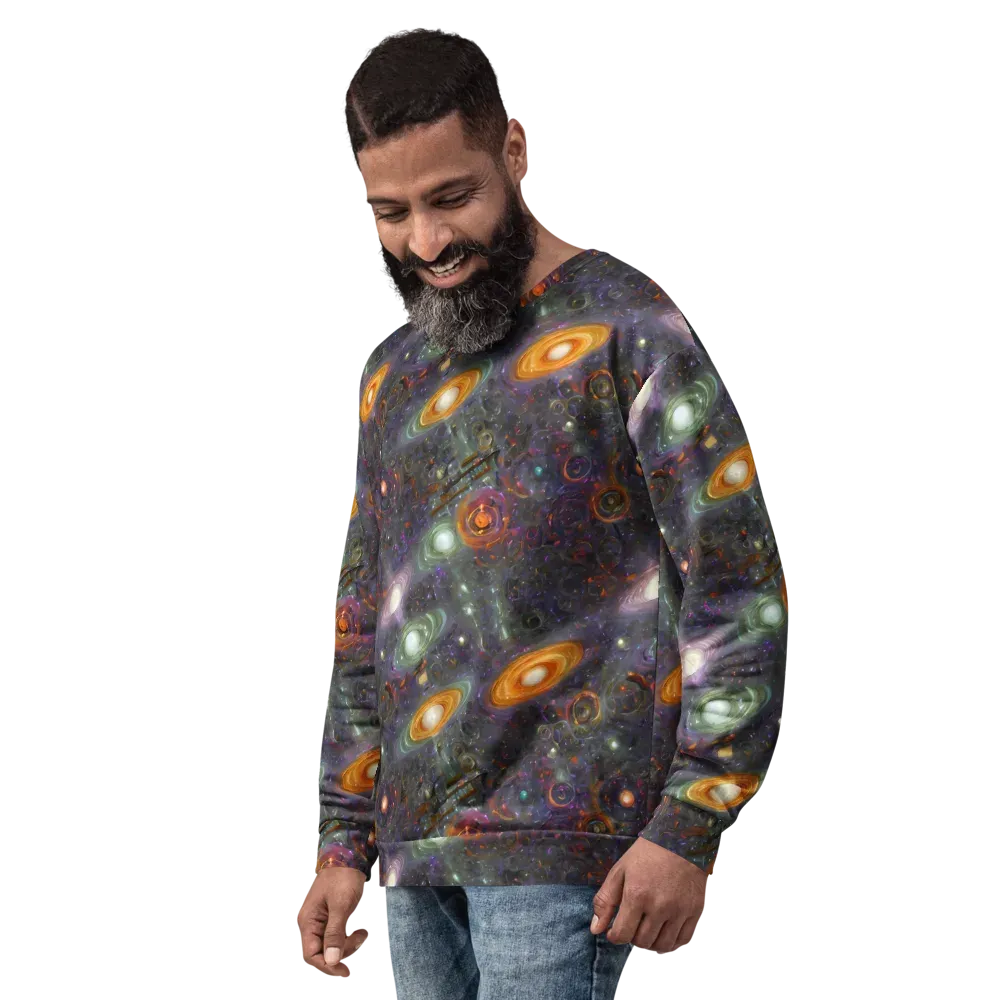 Nebula Bazaar on Sweatshirt — Left Front