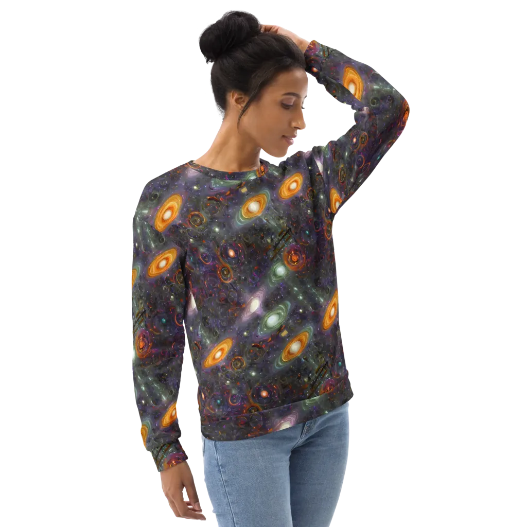 Nebula Bazaar on Sweatshirt — Right Front