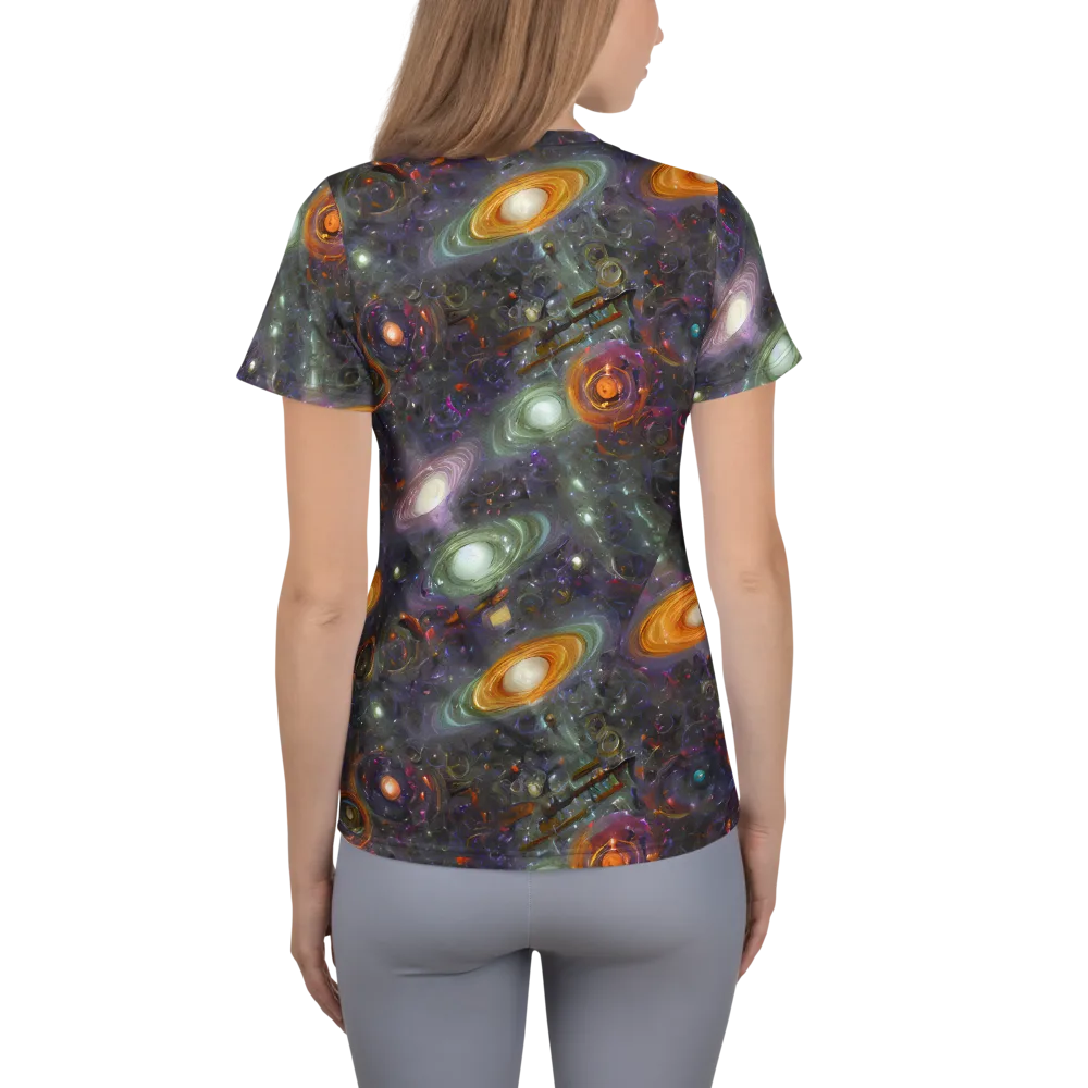 Nebula Bazaar on Women's Athletic T-Shirt — Back