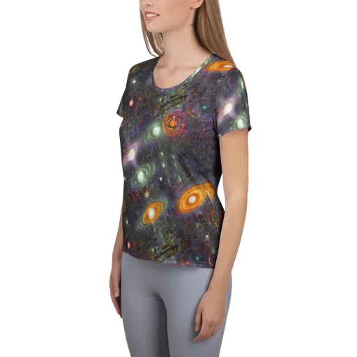 Nebula Bazaar on a Women's Athletic T-Shirt