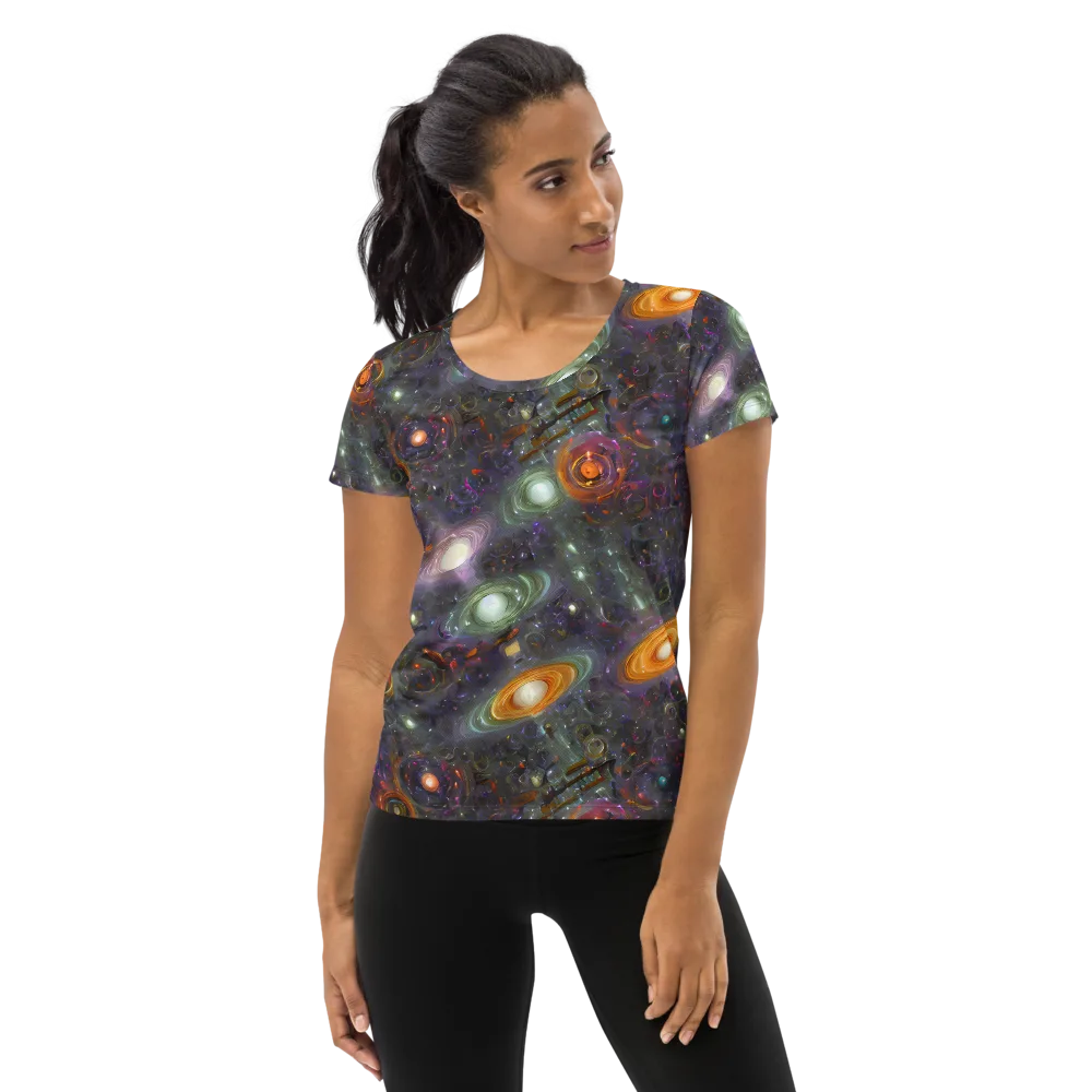 Nebula Bazaar on Women's Athletic T-Shirt — Front