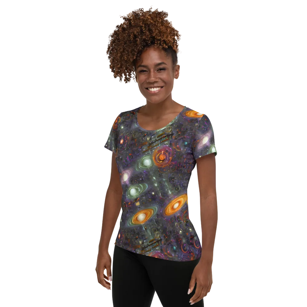 Nebula Bazaar on Women's Athletic T-Shirt — Left