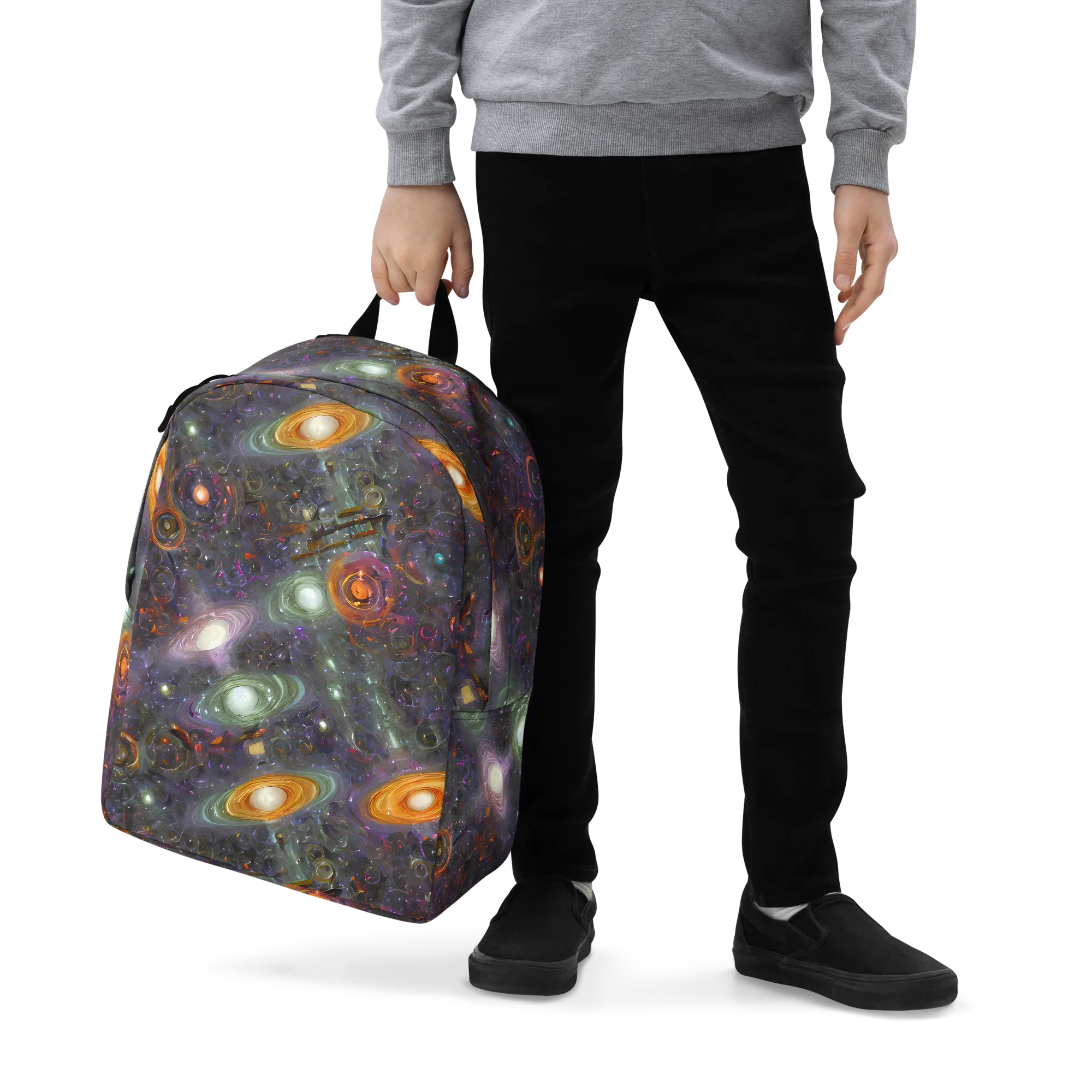 Nebula Bazaar on Minimalist Backpack — Zoomed-in