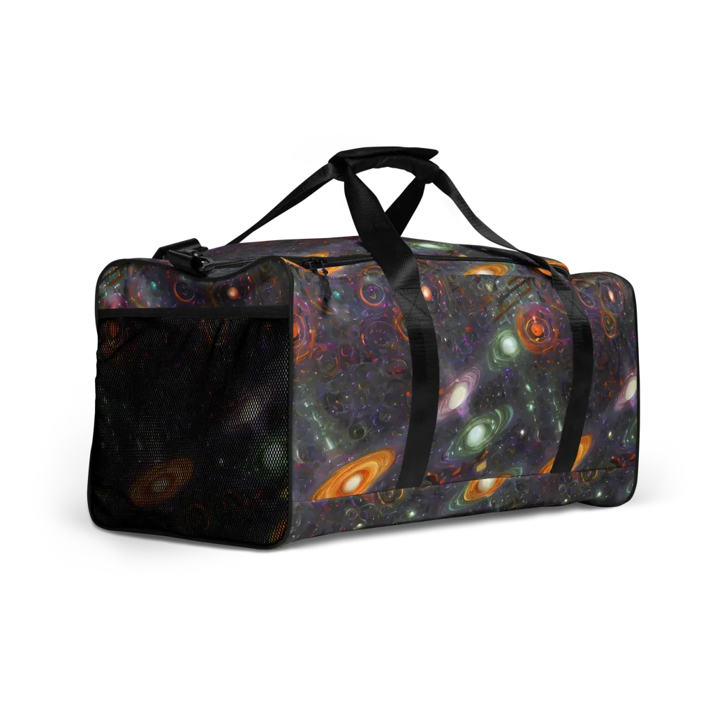 Nebula Bazaar on Duffle Bag — Right Front