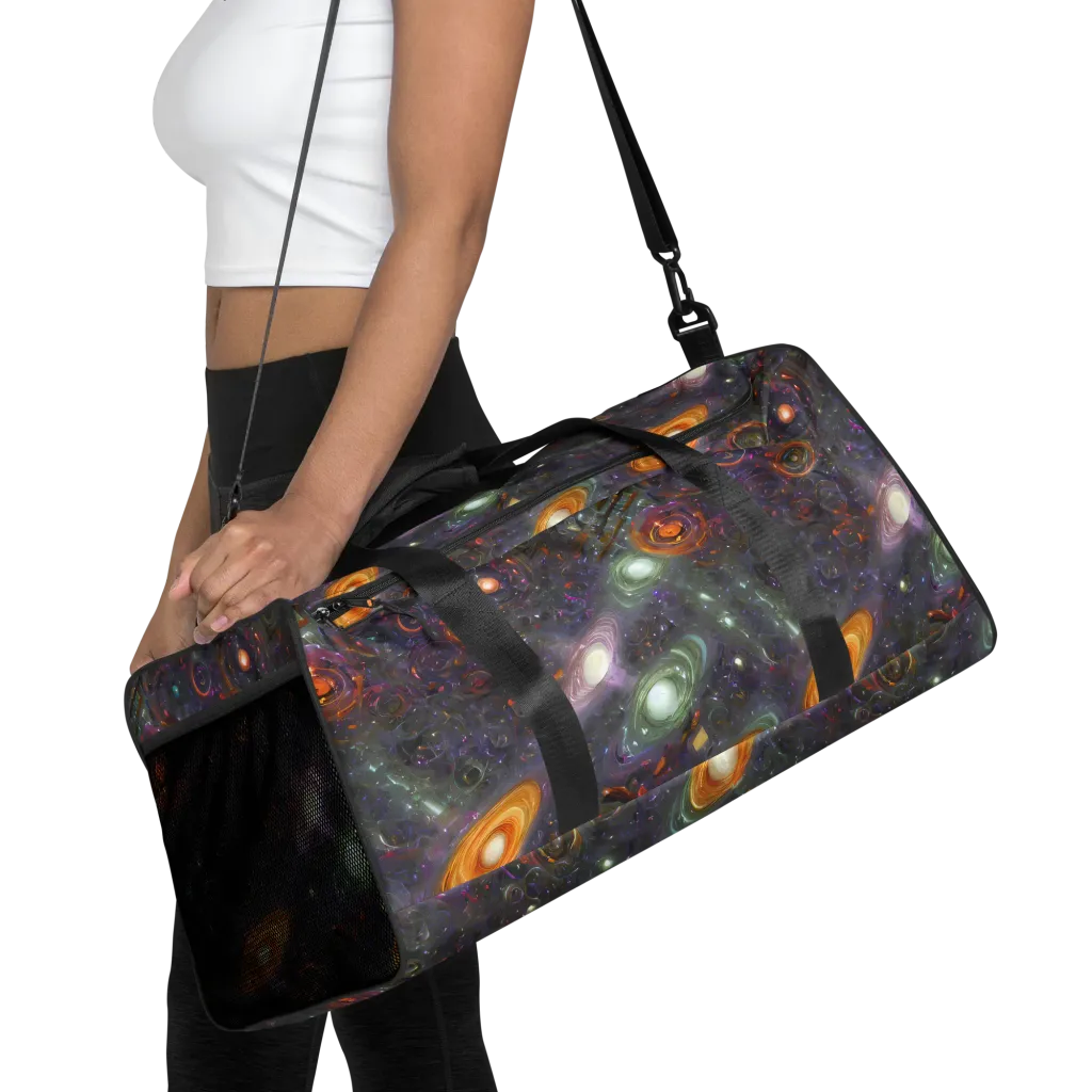 Nebula Bazaar on Duffle Bag — Front