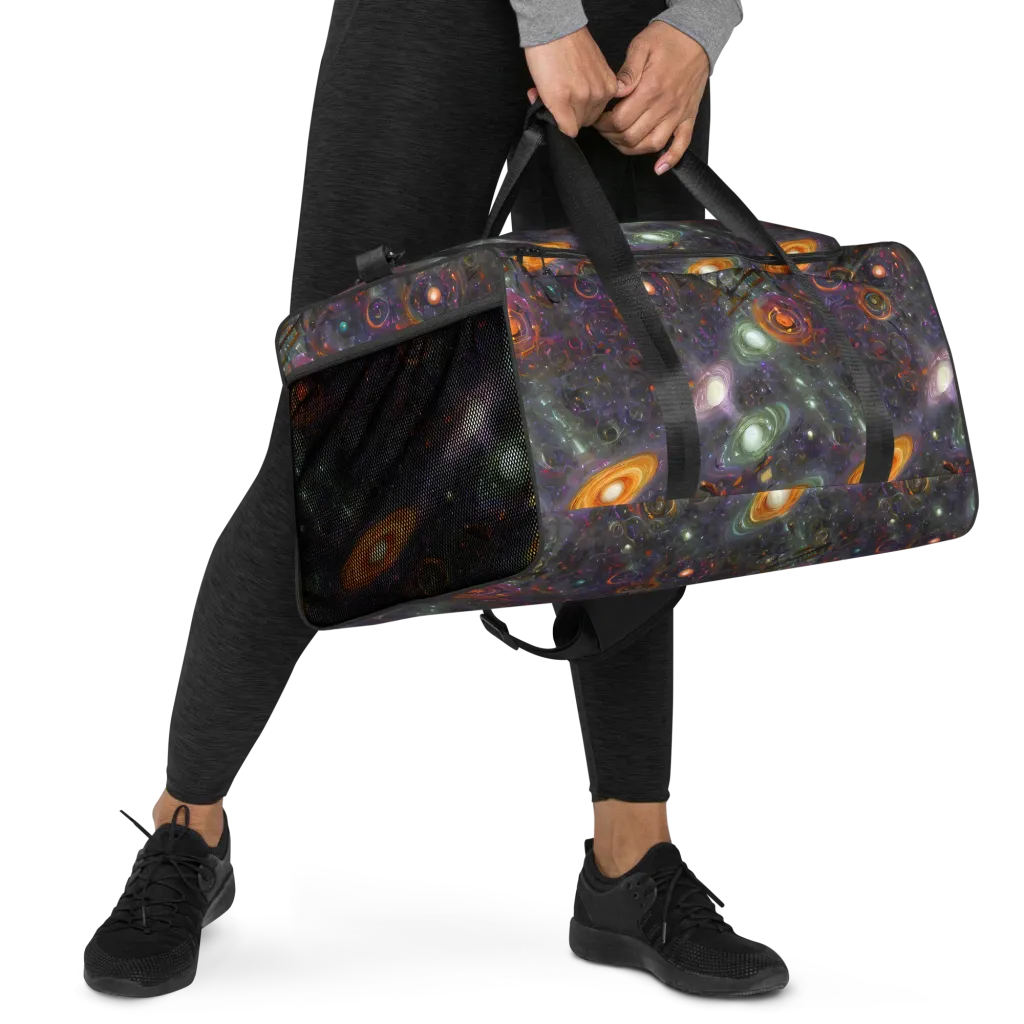Nebula Bazaar on Duffle Bag — Right Front