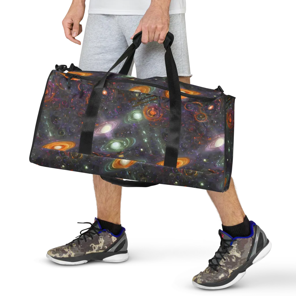 Nebula Bazaar on Duffle Bag — Front