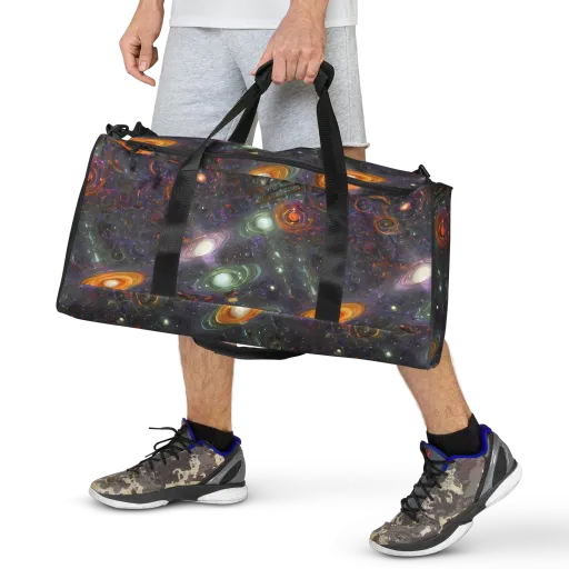 Nebula Bazaar on a Duffle Bag