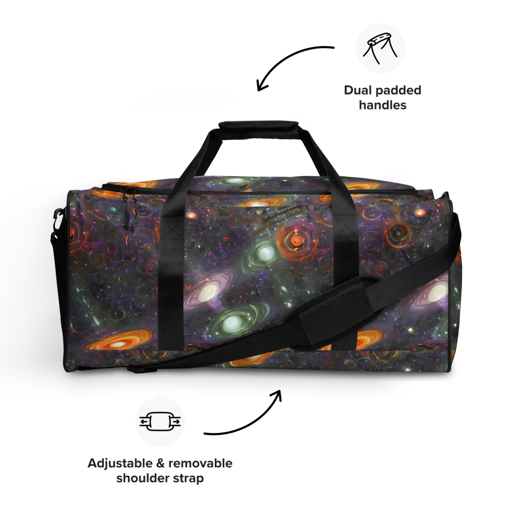 Nebula Bazaar on Duffle Bag — Front