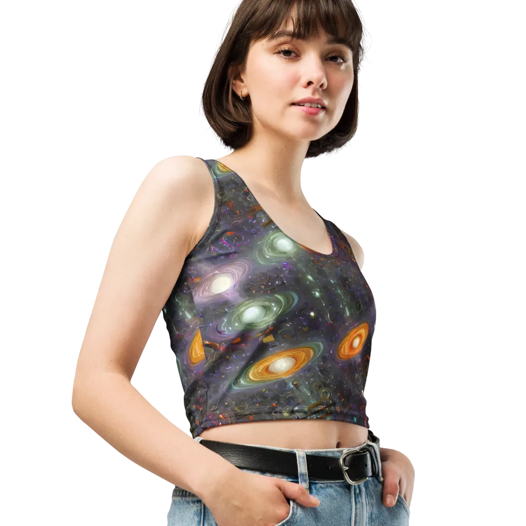 Nebula Bazaar on Crop Top — Right Front
