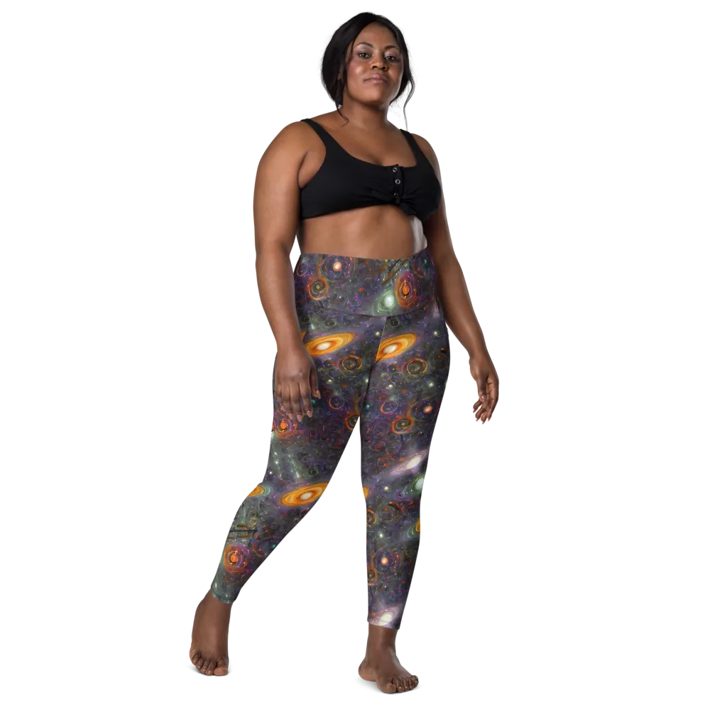 Nebula Bazaar on Leggings with Pockets — Front