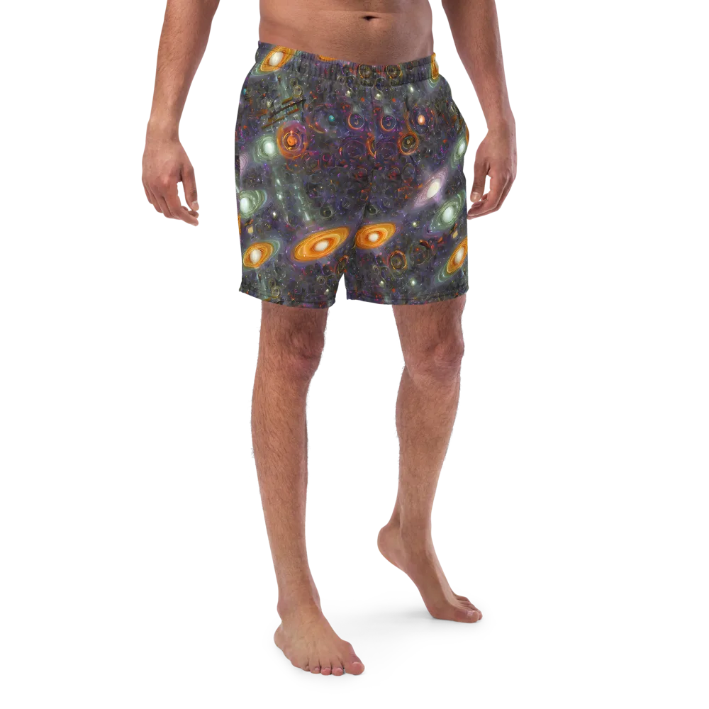 Nebula Bazaar on Swim Trunks — Front