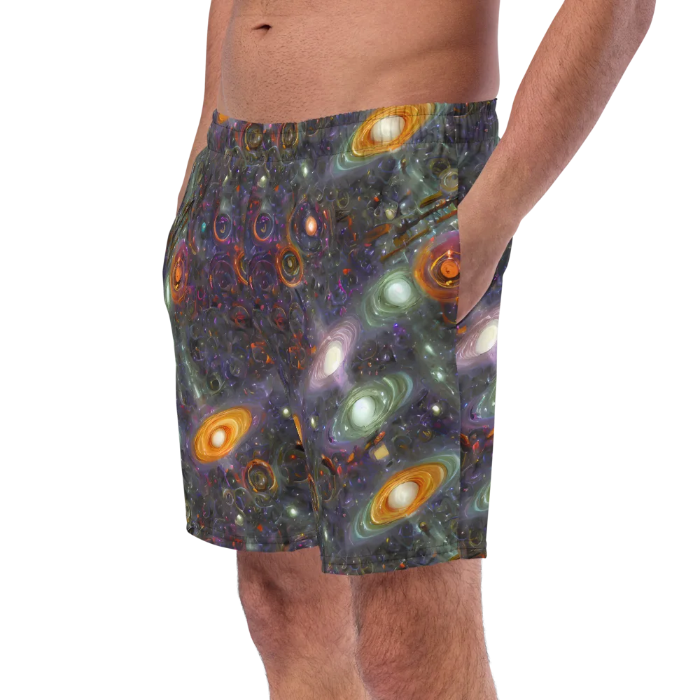 Nebula Bazaar on Swim Trunks — Left Front