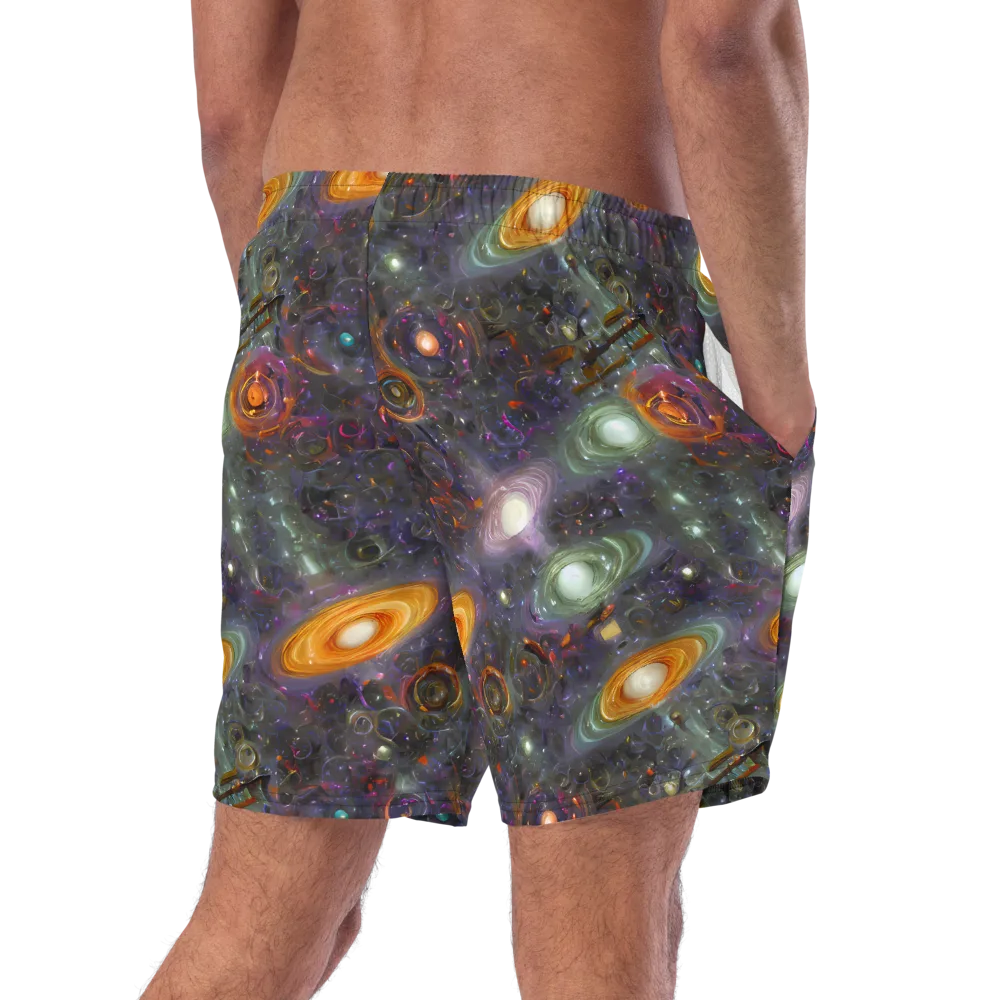 Nebula Bazaar on Swim Trunks — Right Back