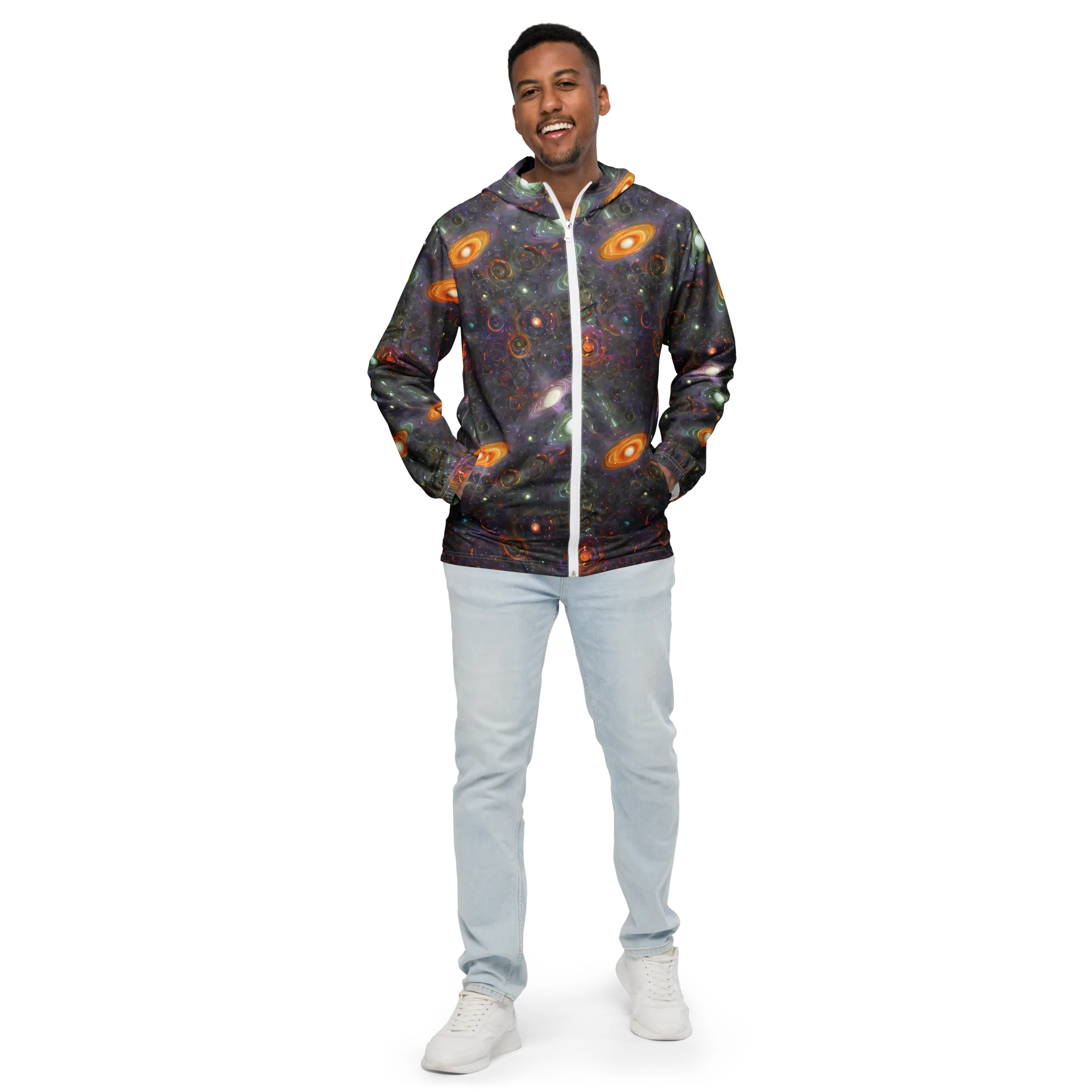 Nebula Bazaar on Men's Windbreaker — Front