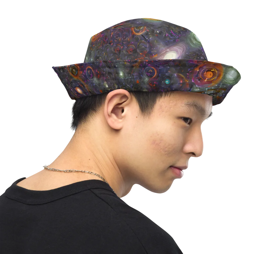 Nebula Bazaar on Reversible Bucket Hat — Right Outside