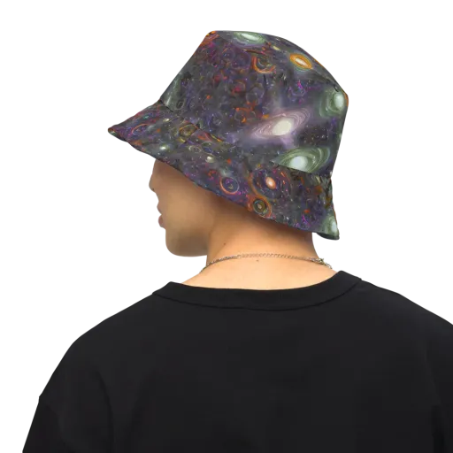 Nebula Bazaar on a Reversible Bucket Hat