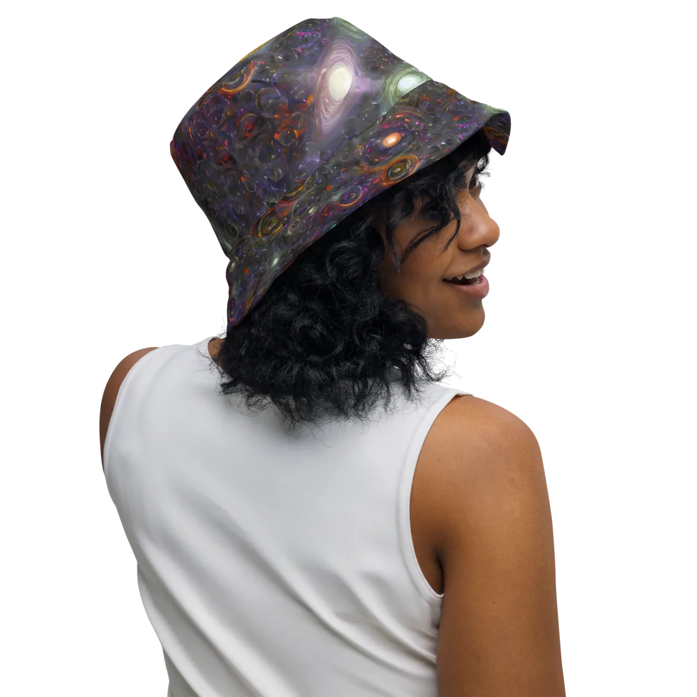 Nebula Bazaar on Reversible Bucket Hat — Right Outside