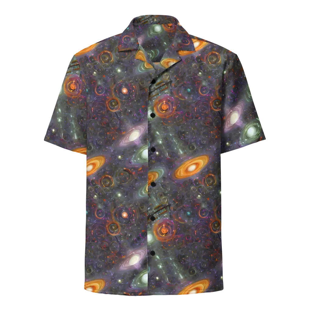 Nebula Bazaar on Button Shirt — Front