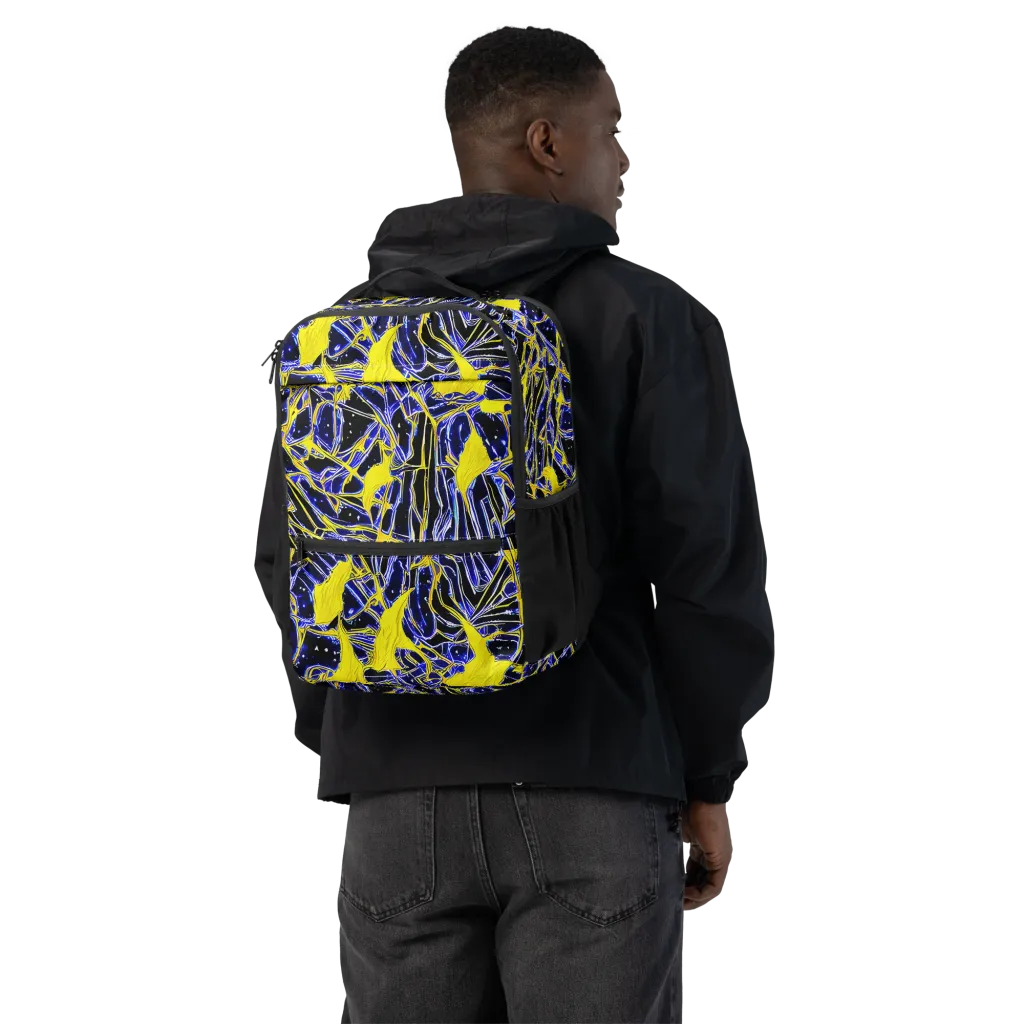 Ultramarine Shock on Utility Backpack — Back
