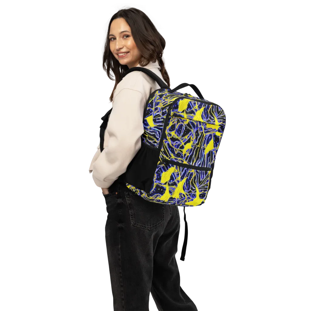 Ultramarine Shock on Utility Backpack — Back