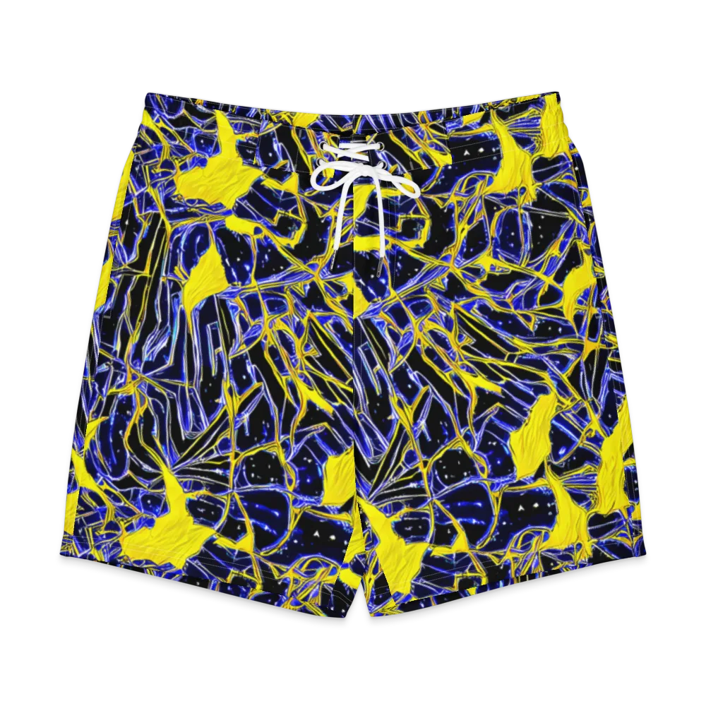Ultramarine Shock on Men's Board Shorts — Front