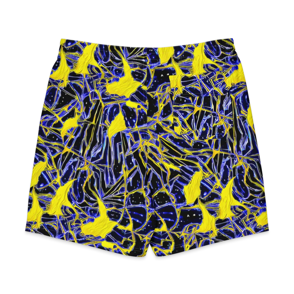 Ultramarine Shock on Men's Board Shorts — Back