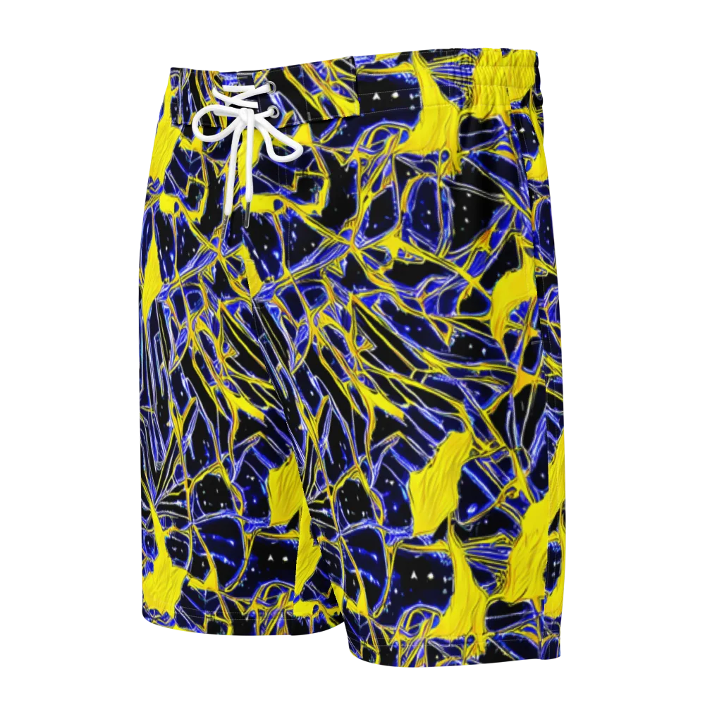 Ultramarine Shock on Men's Board Shorts — Front