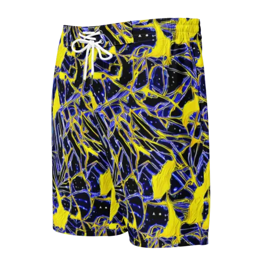 Ultramarine Shock on a Men's Board Shorts