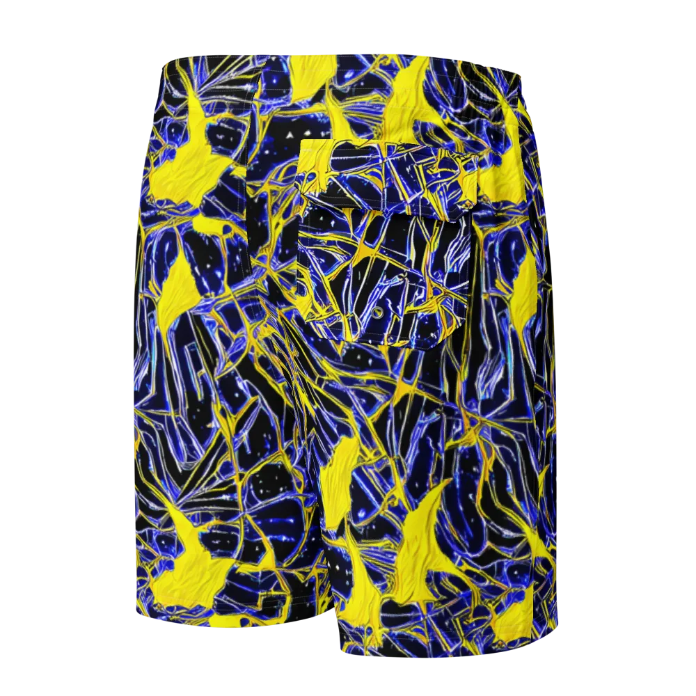 Ultramarine Shock on Men's Board Shorts — Back