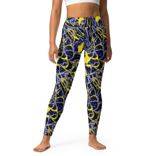 Ultramarine Shock on a Yoga Leggings