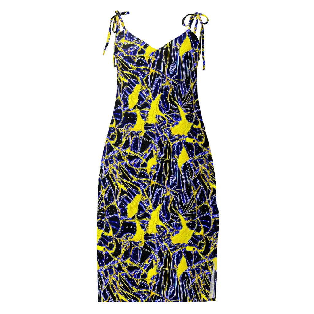 Ultramarine Shock on Slip Dress — Front
