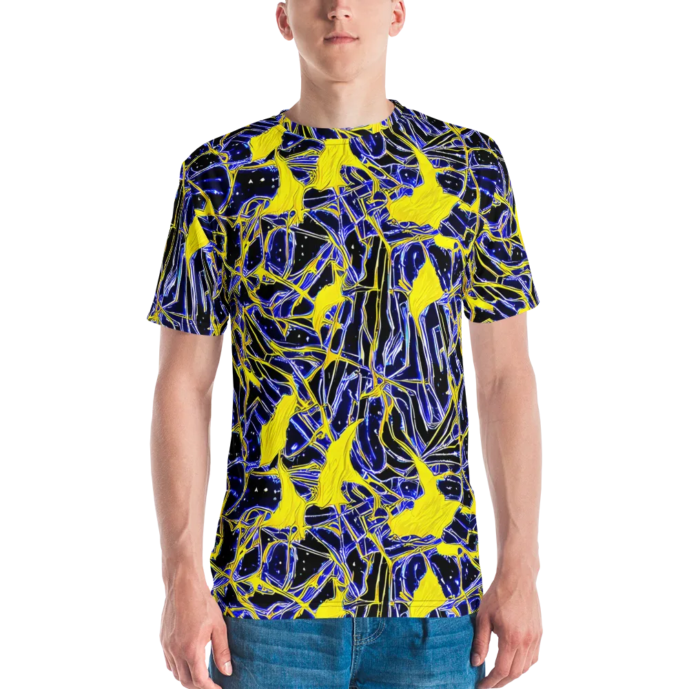 Ultramarine Shock on Men's Crew Neck T-Shirt — Front