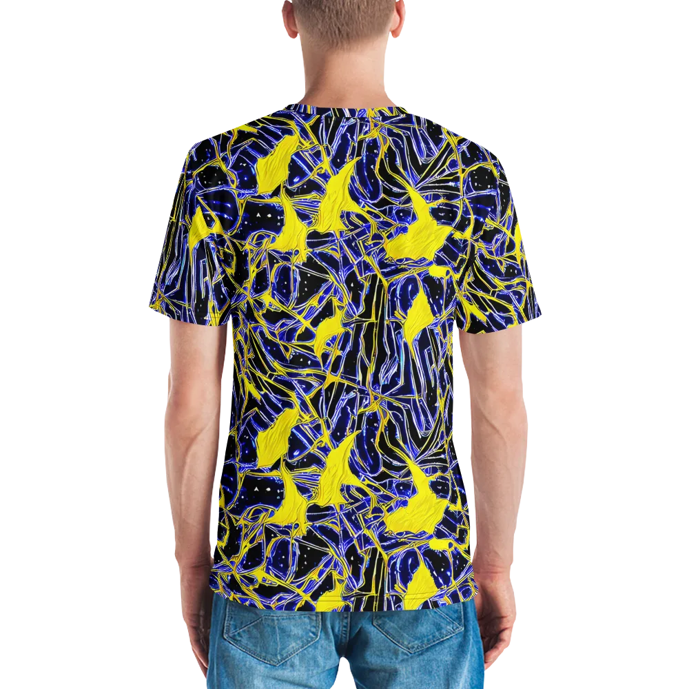 Ultramarine Shock on Men's Crew Neck T-Shirt — Back